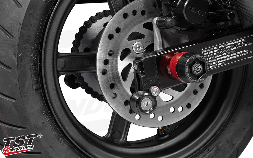 TST Honda Spooled Captive Chain Adjusters for Grom | Parts Tribe